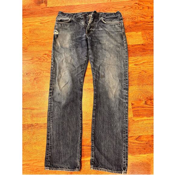 Banana Republic Men's 770 Black Label Jeans 33X32 Straight Leg with Flaws - Picture 1 of 12